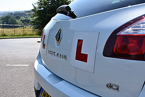 Bown 2 Pass driving school car rear and L sign